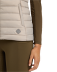 LeMieux Tilly Ladies Hooded Puffer Vest, Ash