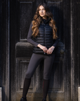 LeMieux Tilly Ladies Hooded Puffer Vest, Black