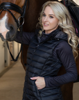 LeMieux Tilly Ladies Hooded Puffer Vest, Black