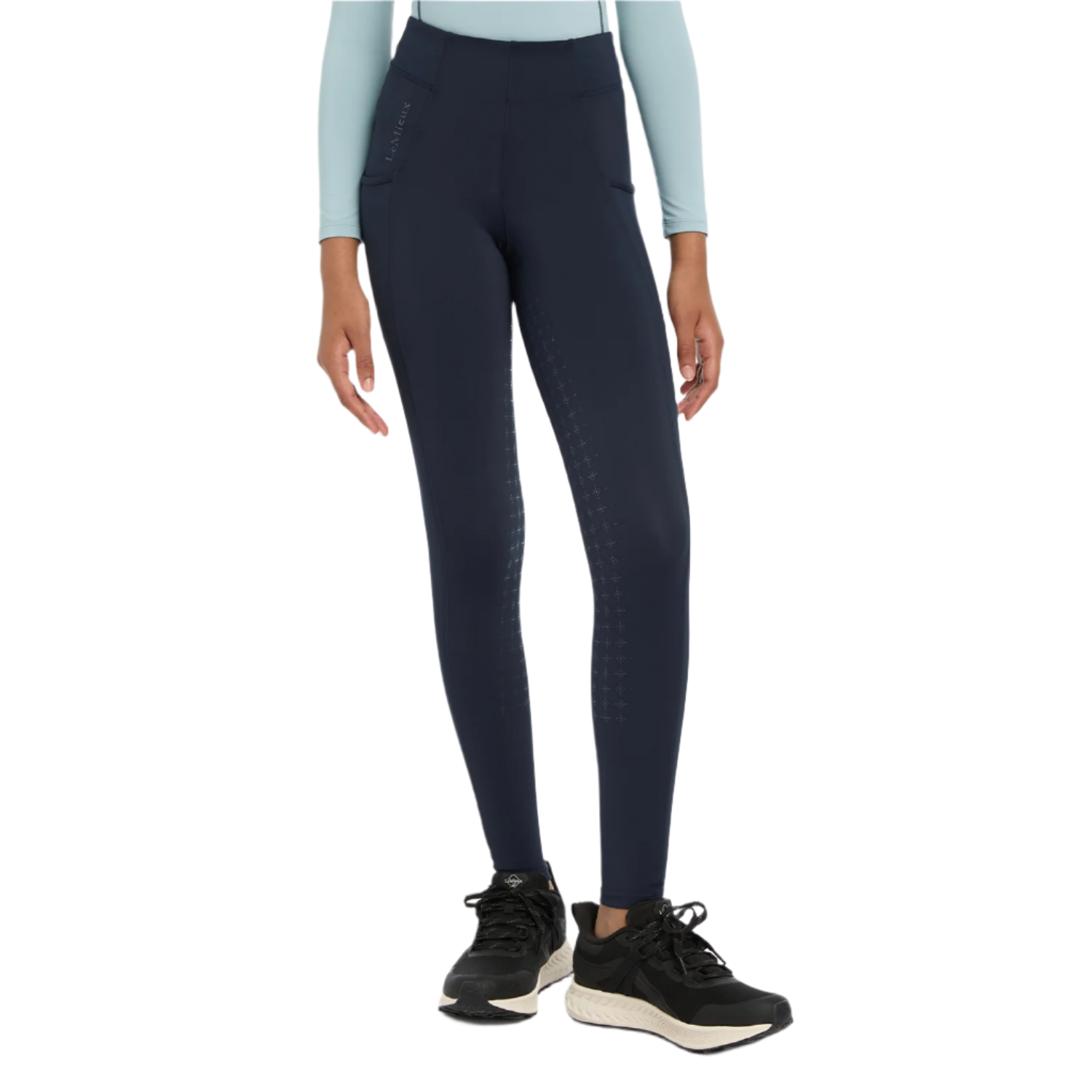 LeMieux Orla Young Rider Pull On Riding Leggings, Navy