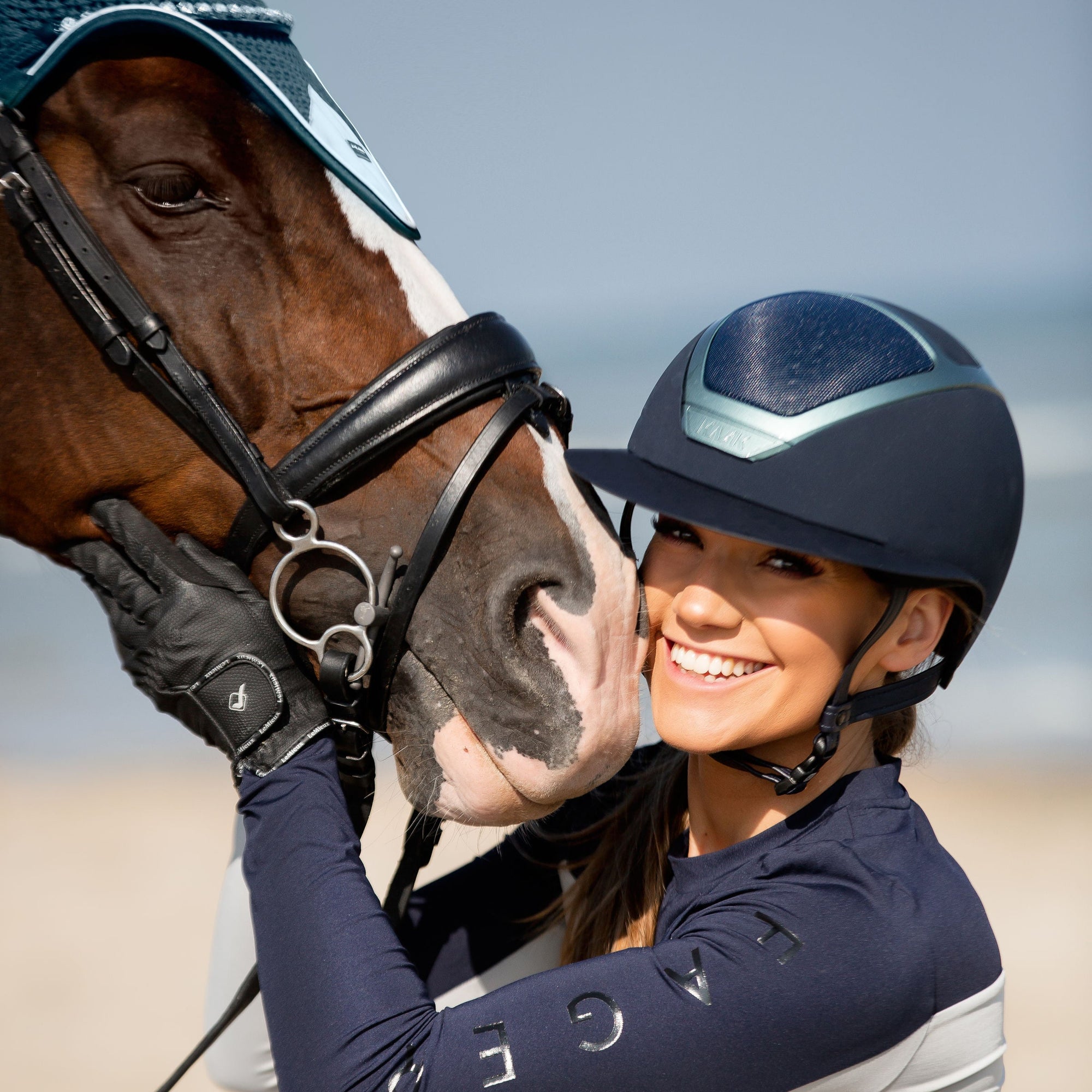KASK Star Lady Chrome Helmet, Navy/Silver