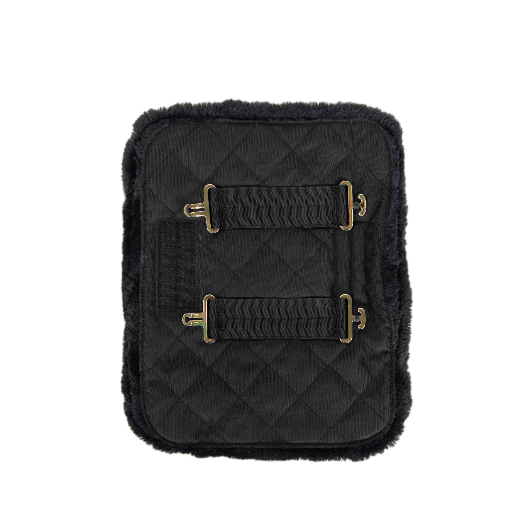 Kentucky Horsewear Chest Expander Quilted with Vegan Sheepskin, Black