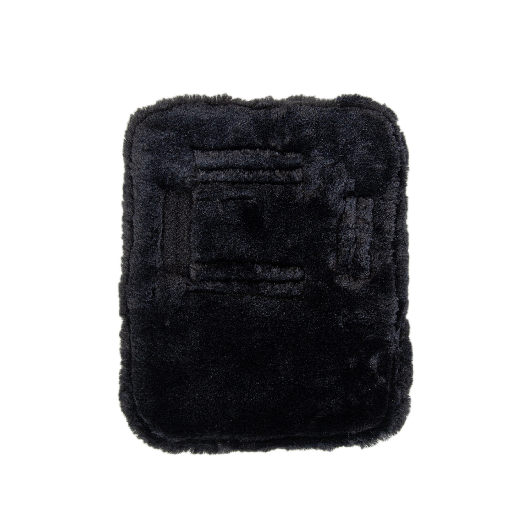 Kentucky Horsewear Chest Expander Quilted with Vegan Sheepskin, Black