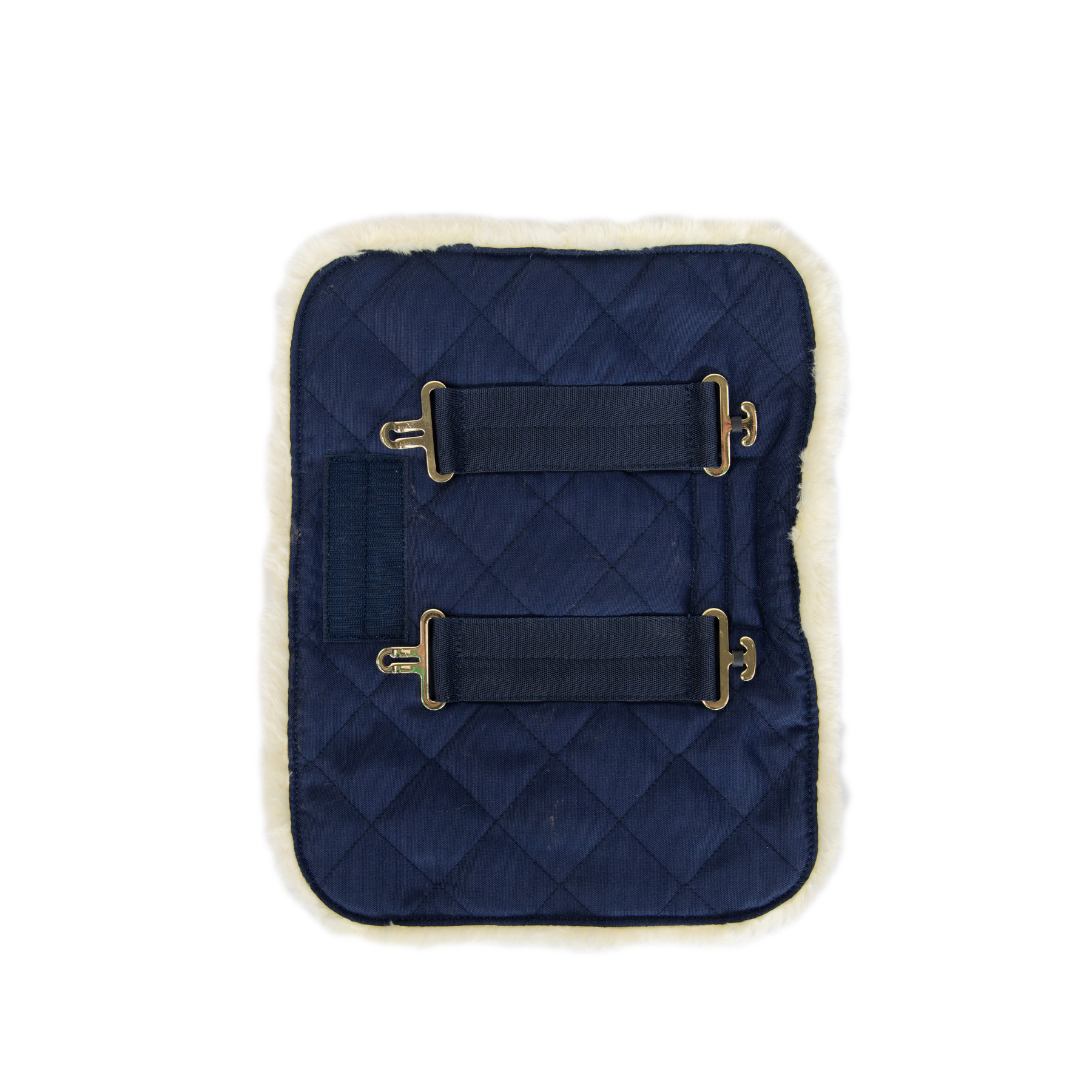 Kentucky Horsewear Chest Expander Quilted with Vegan Sheepskin, Navy