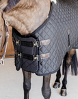 Kentucky Horsewear Chest Expander Quilted with Vegan Sheepskin, Black