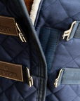 Kentucky Horsewear Chest Expander Quilted with Vegan Sheepskin, Navy