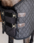 Kentucky Horsewear Chest Expander Quilted with Vegan Sheepskin, Black