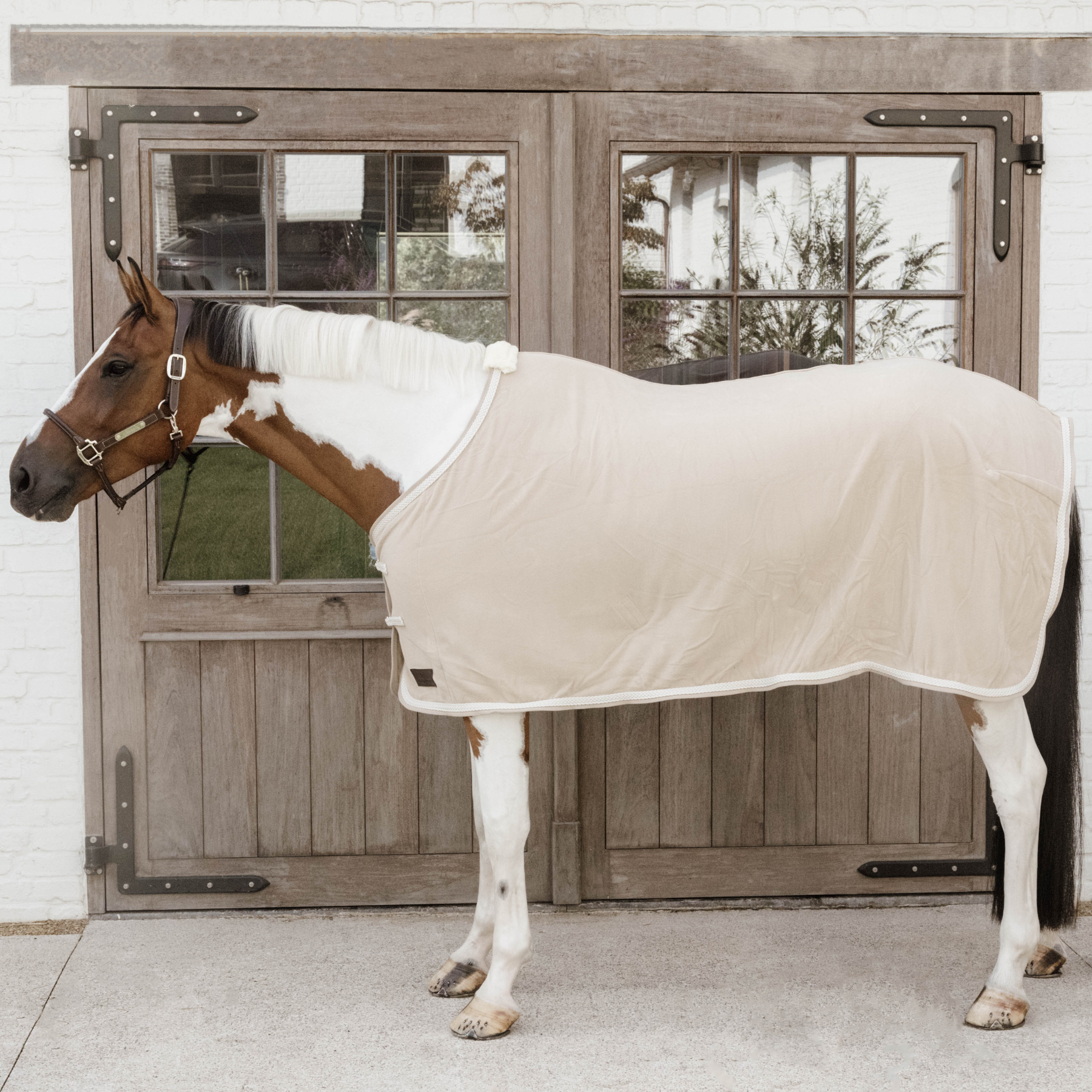 Kentucky Horsewear Fleece Rug Plaited Rope, Beige