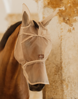 Kentucky Horsewear Fly Mask Classic with Ears and Nose, Beige
