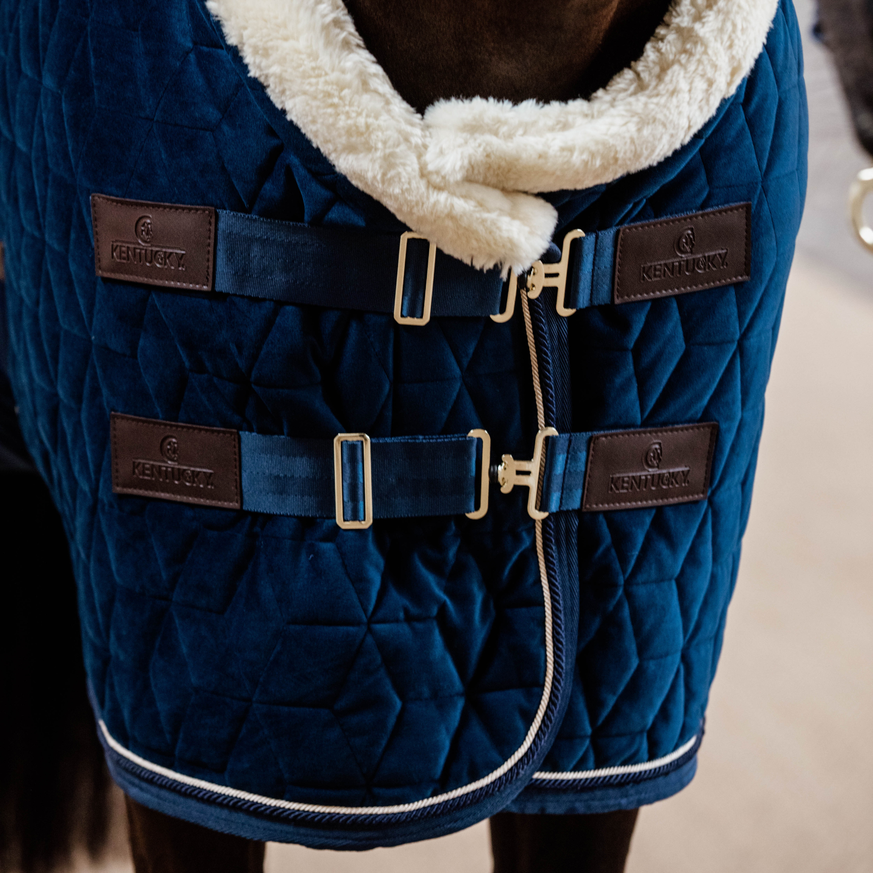 Kentucky Horsewear Show Rug Velvet 160g, Navy