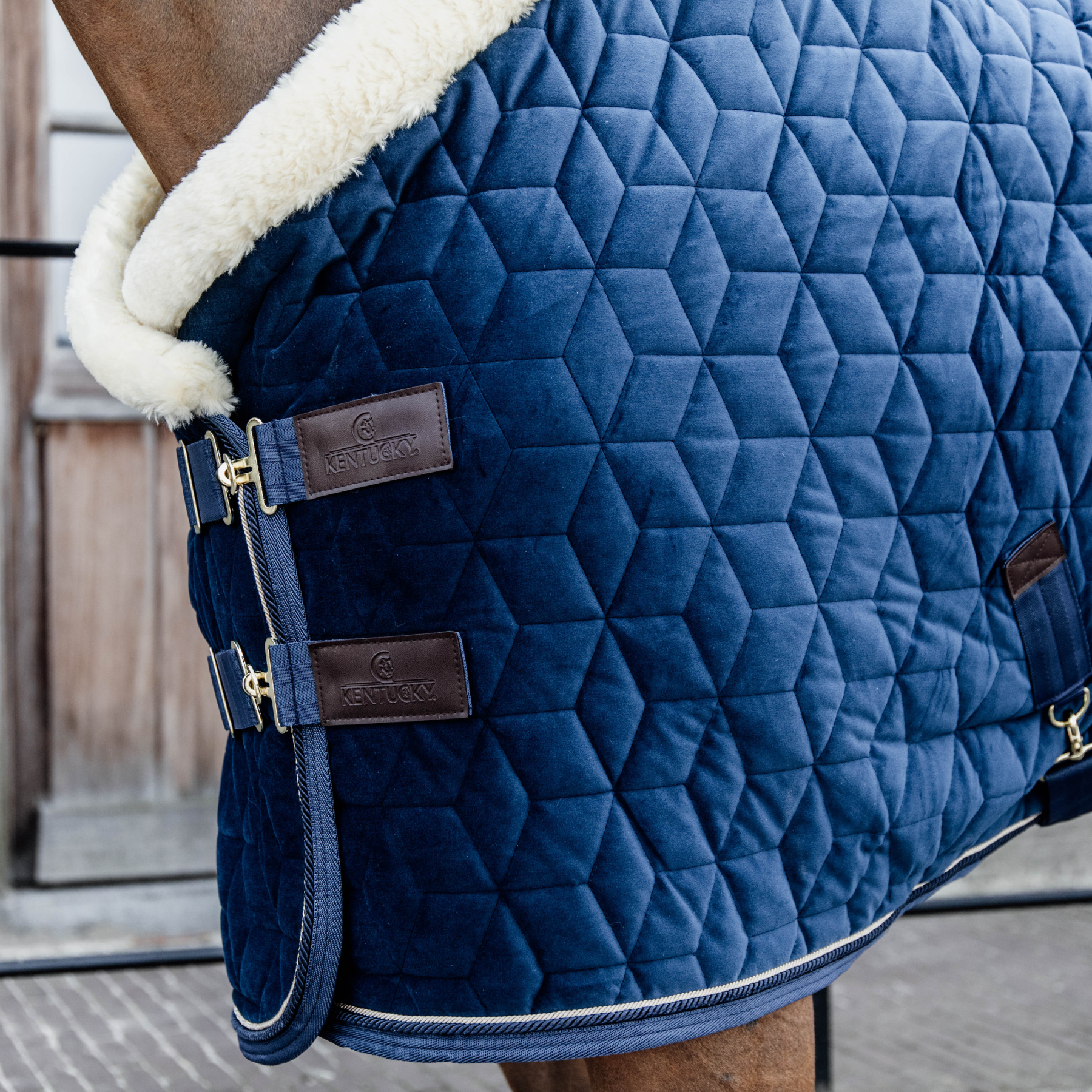 Kentucky Horsewear Show Rug Velvet 160g, Navy
