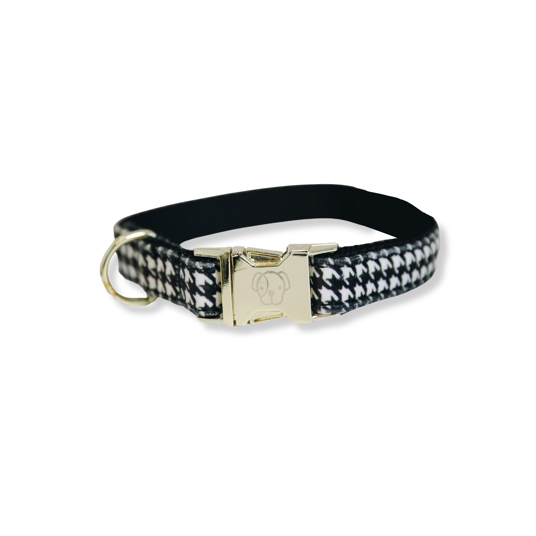 Kentucky Dog Collar Pied-de-Poule, Black
