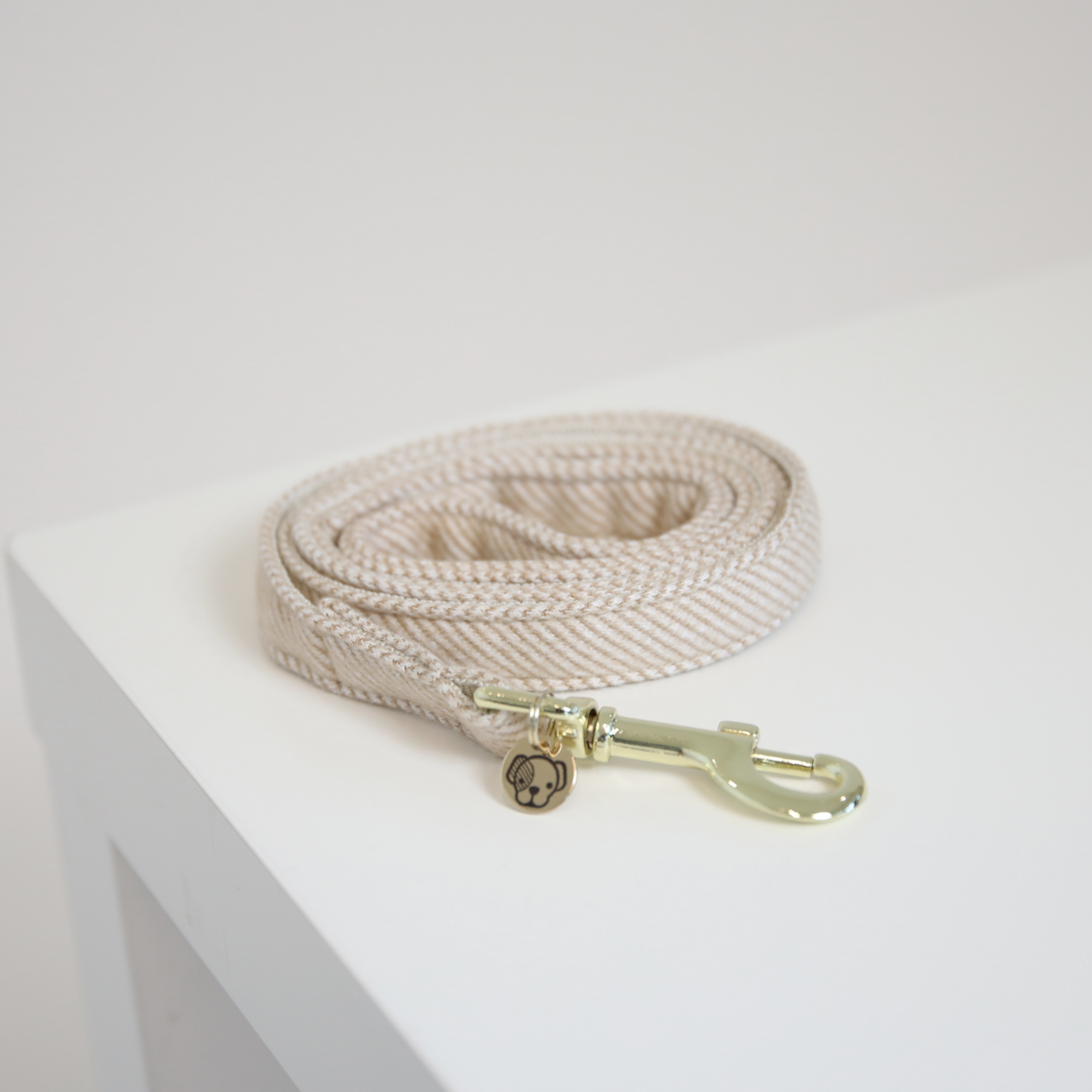 Kentucky Dog Lead Wool, Beige