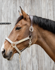 Kentucky Horsewear Anatomic Nylon Halter, Beige