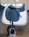 Kentucky Horsewear Dressage Saddle Pad with Metal Chain, White
