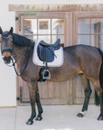 Kentucky Horsewear Dressage Saddle Pad with Metal Chain, White