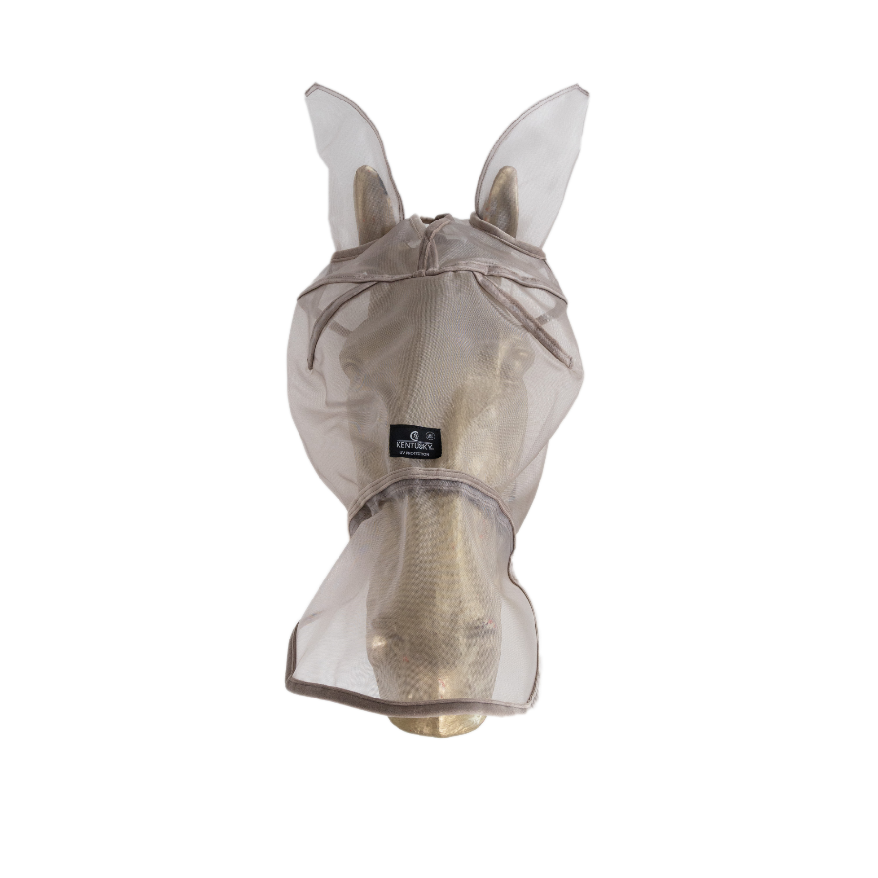 Kentucky Horsewear Fly Mask Classic with Ears and Nose, Beige