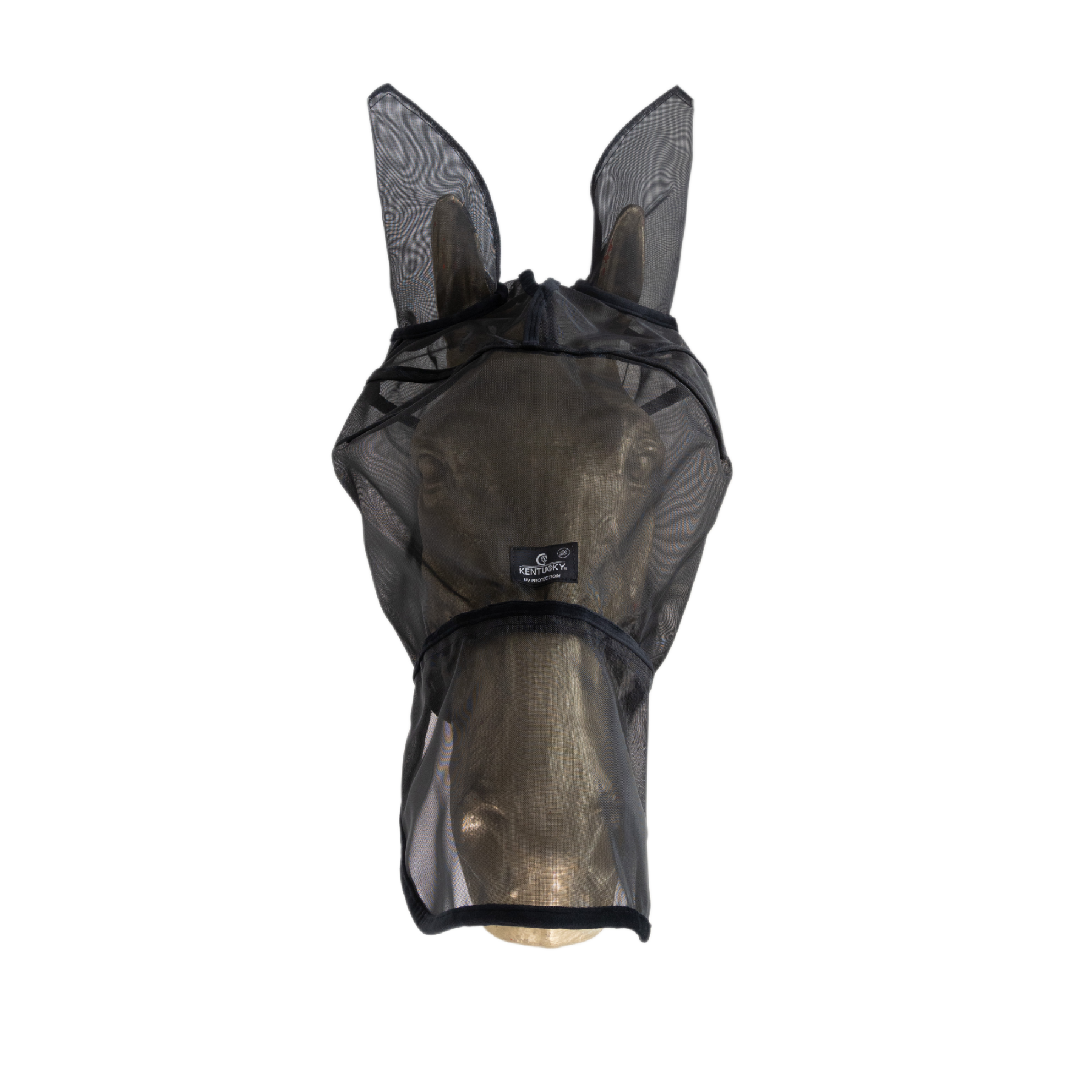 Kentucky Horsewear Fly Mask Classic with Ears and Nose, Black