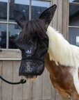 Kentucky Horsewear Fly Mask Heart with Ears and Nose, Black
