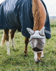 Kentucky Horsewear Fly Mask Skin Friendly With Ears, Silver