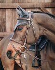 Kentucky Horsewear Fly Veil Long Stone & Pearl, Grey