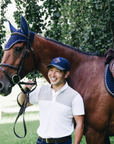 Kentucky Horsewear Fly Veil Wellington Leather, Navy
