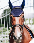 Kentucky Horsewear Fly Veil Wellington Leather, Navy