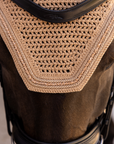 Kentucky Horsewear Fly Veil Wellington Mini Velvet Pearls, Beige