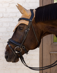 Kentucky Horsewear Fly Veil Wellington Mini Velvet Pearls, Beige