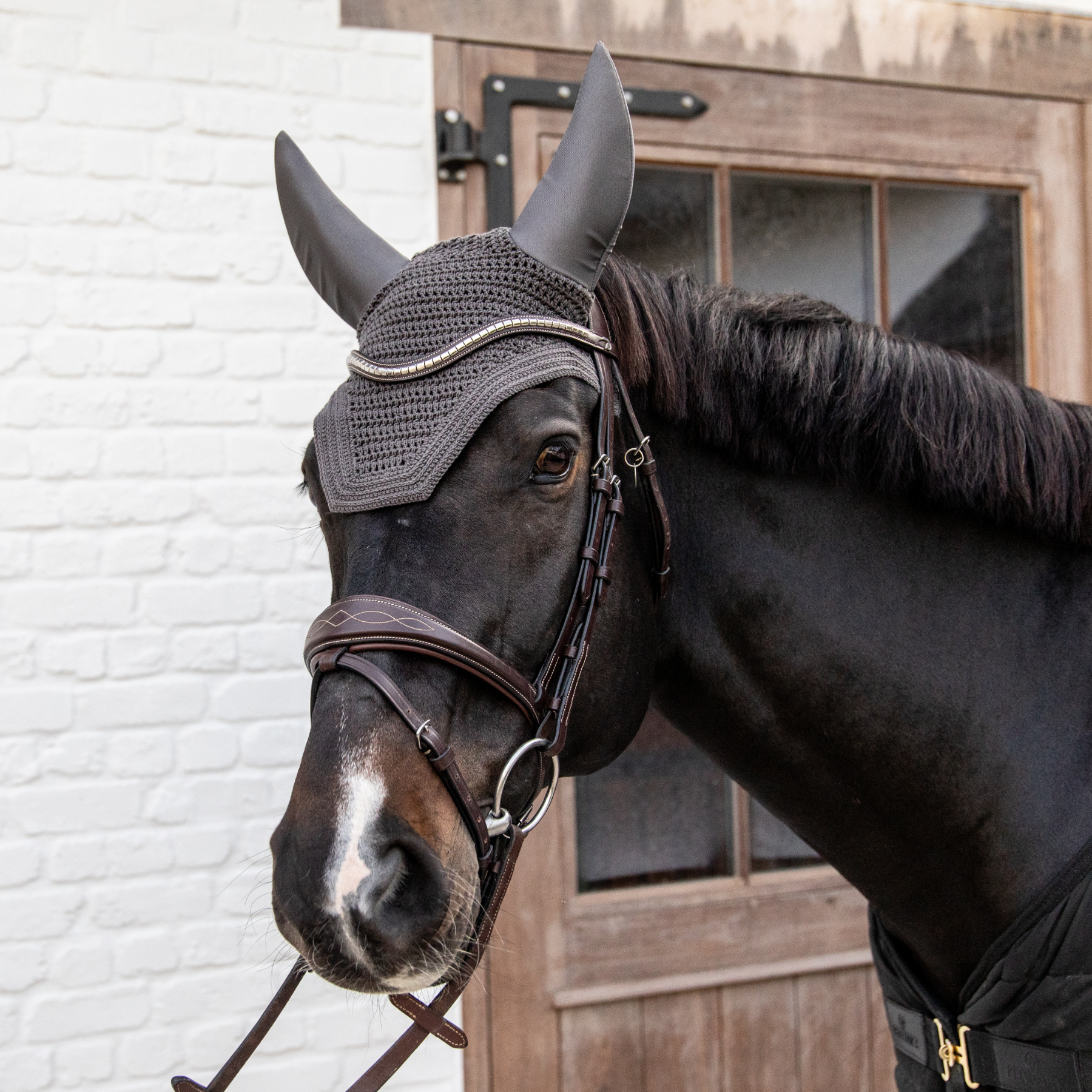 Kentucky Horsewear Fly Veil Wellington Soundless, Grey