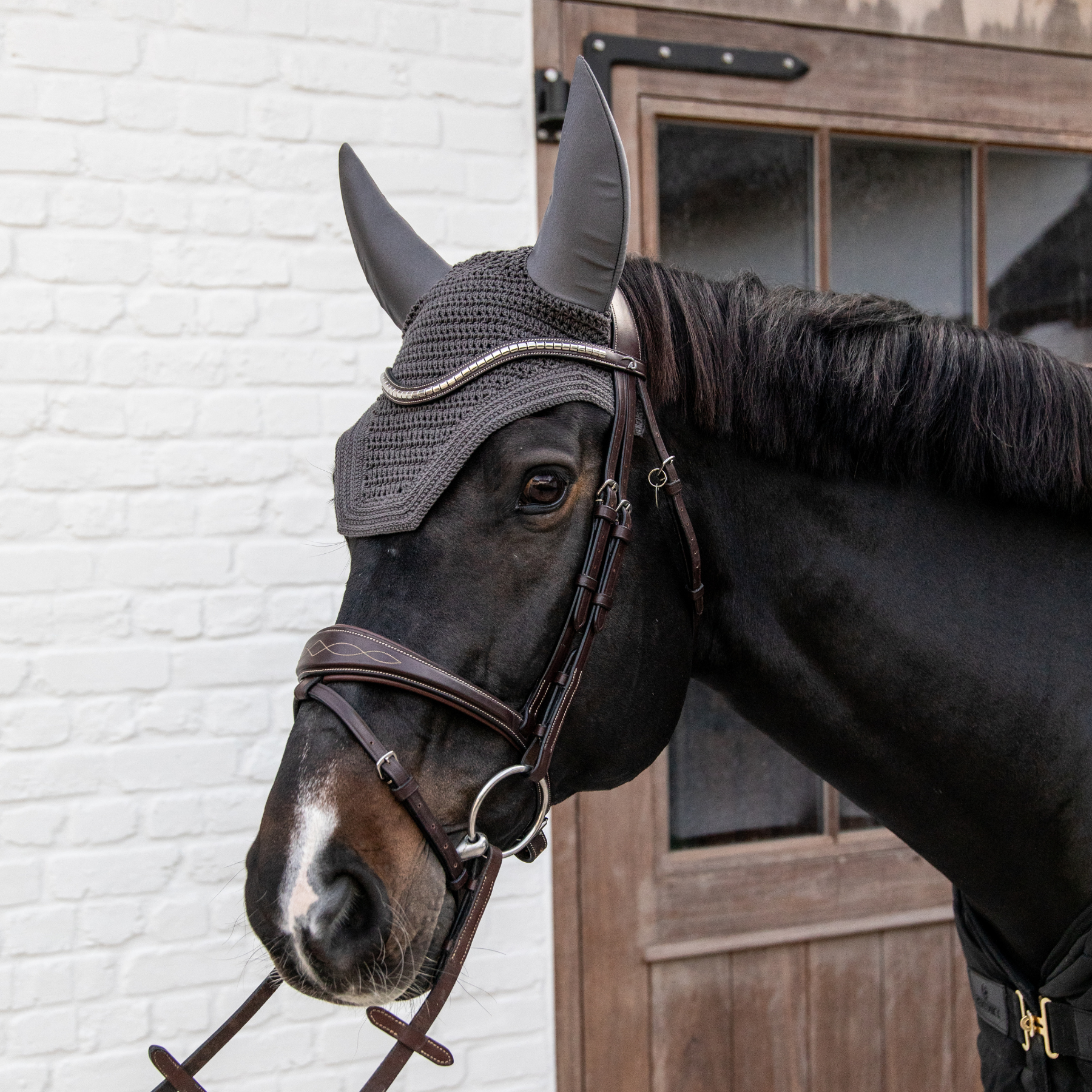 Kentucky Horsewear Fly Veil Wellington Soundless, Grey