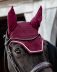 Kentucky Horsewear Fly Veil Wellington Velvet, Bordeaux