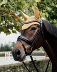 Kentucky Horsewear Fly Veil Wellington Velvet, Mustard