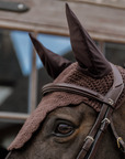Kentucky Horsewear Fly Veil Wellington Wave, Brown