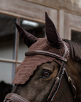 Kentucky Horsewear Fly Veil Wellington Wave, Brown