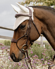 Kentucky Horsewear Fly Veil Wellington with Plaited Cord, Beige