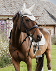 Kentucky Horsewear Fly Veil Wellington with Plaited Cord, Beige