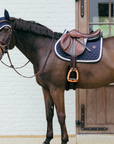 Kentucky Horsewear Fly Veil Wellington with Plaited Cord, Navy