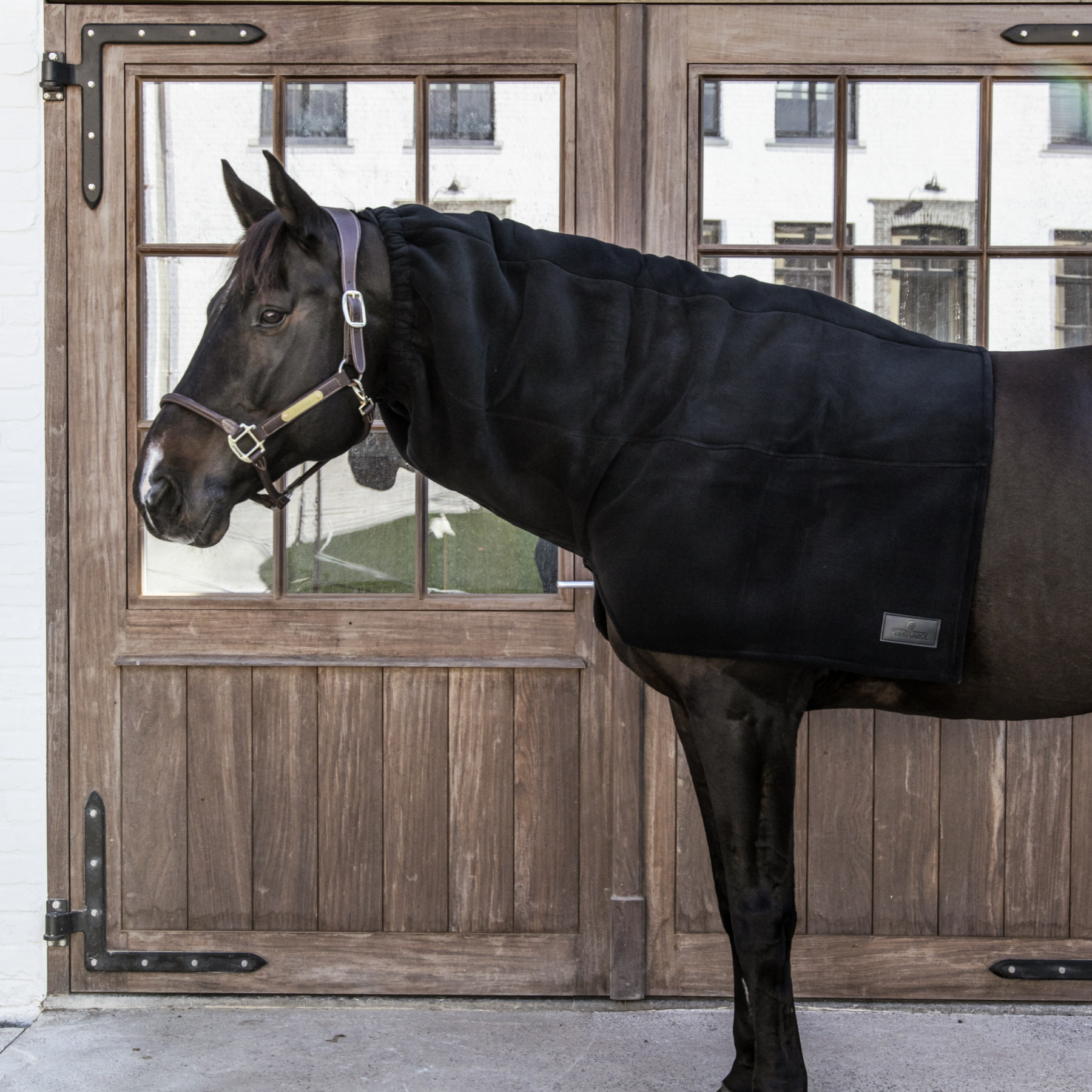 Kentucky Horsewear Heavy Fleece Horse Scarf, Black