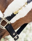 Kentucky Horsewear Nylon Sheepskin Halter Soft, Natural