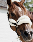 Kentucky Horsewear Nylon Sheepskin Halter Soft, Natural