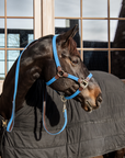 Kentucky Horsewear Plaited Nylon Horse Lead, Light Blue