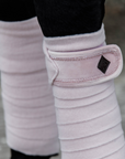 Kentucky Horsewear Polar Fleece Bandage Velvet Pearls, Soft Rose, Full