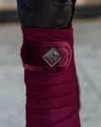Kentucky Horsewear Polar Fleece Bandages Velvet, Bordeaux