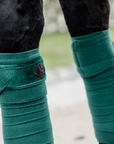 Kentucky Horsewear Polar Fleece Bandages Velvet, Dark Green