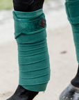 Kentucky Horsewear Polar Fleece Bandages Velvet, Dark Green