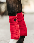 Kentucky Horsewear Polar Fleece Bandages Velvet, Red