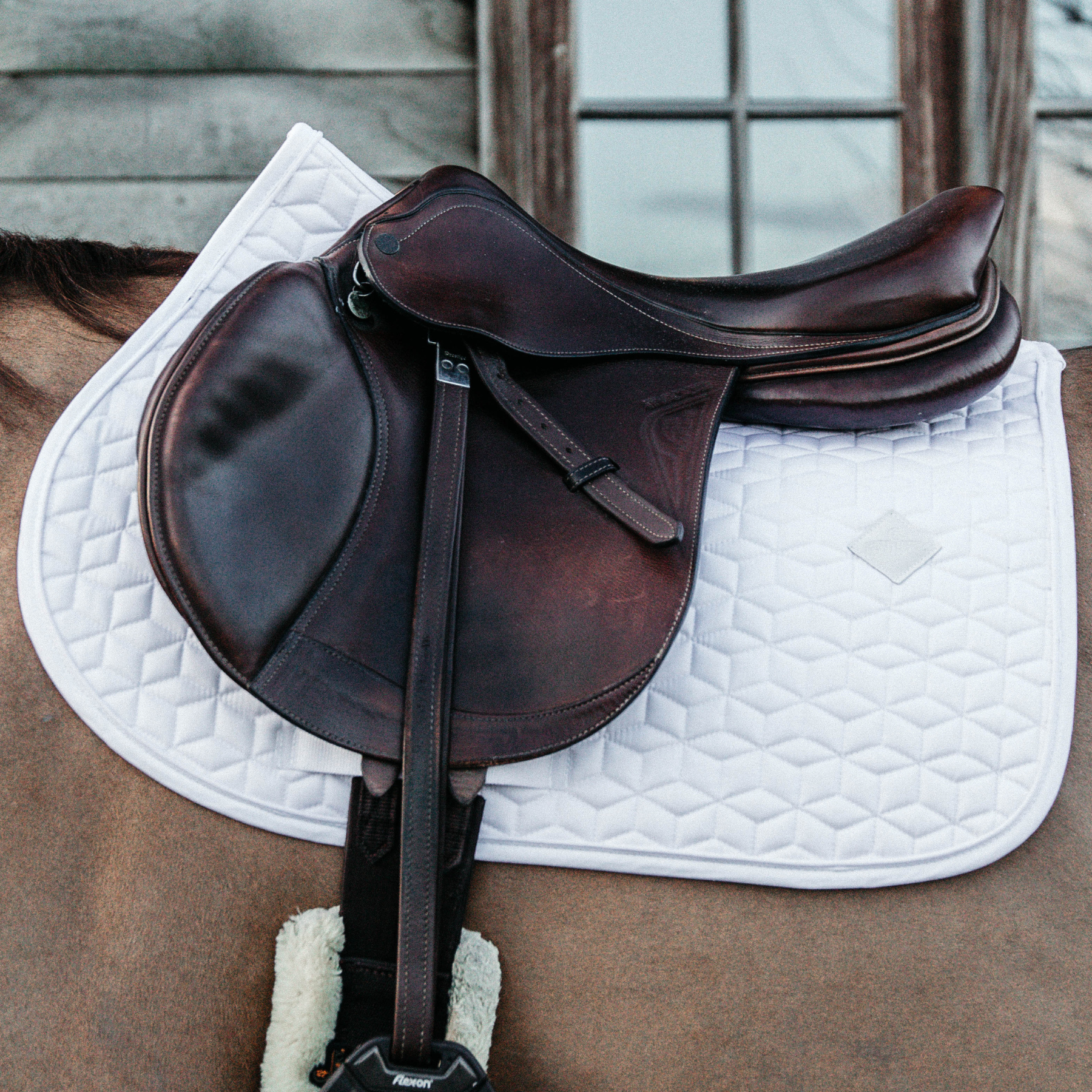 Kentucky Horsewear Saddle Pad Classic Jumping, White