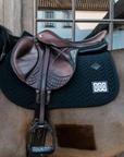 Kentucky Horsewear Saddle Pad Fishbone Black Jumping Competition Edition