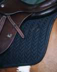Kentucky Horsewear Saddle Pad Fishbone Jumping Black Edition